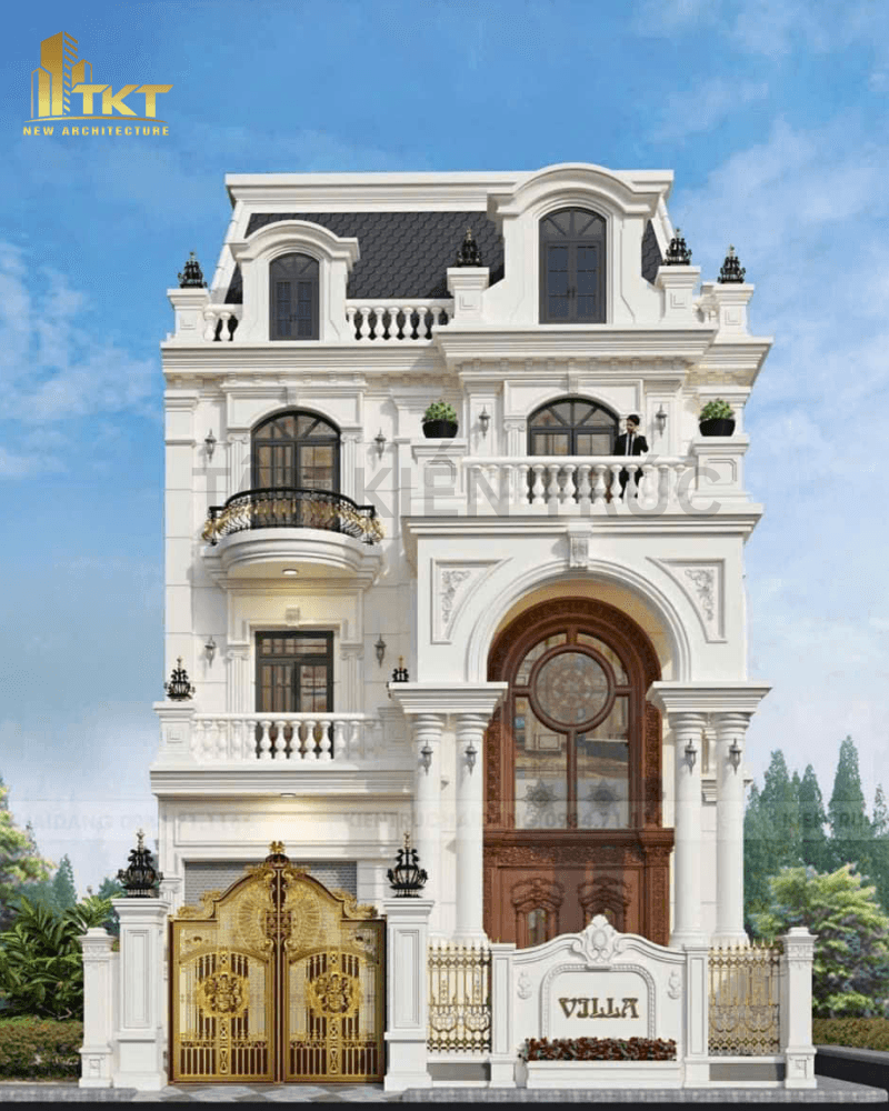 Biệt Thự Tân Cổ Điển 3 Tầng BT-02